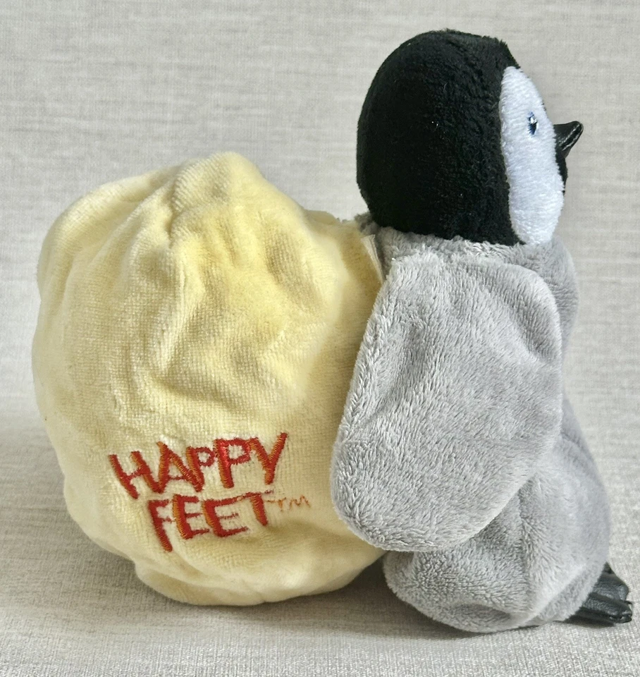 Happy Feet Mumble Soft Toy Penguin Reversible Egg 6” Persil Promotional Plush - Image 3 of 4