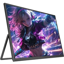 UPERFECT 22'' 2K Portable Monitor Computer Display HDMI Dual Type C For Laptop