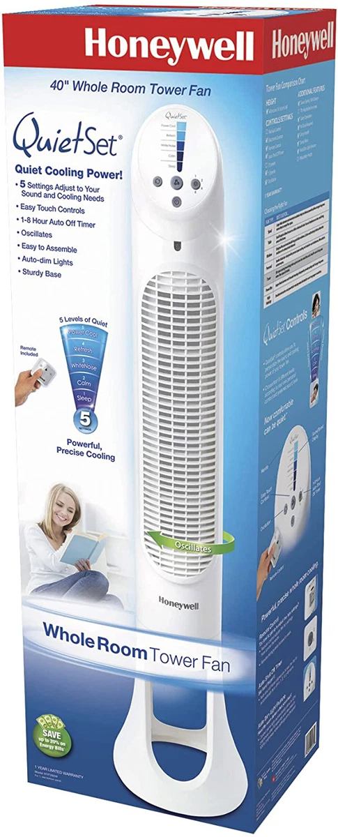 Honeywell Quiet Set Whole Room Tower Fan | eBay