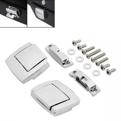 Chrome Tour Pack Trunk Latches For 1980-2013 Harley Touring Electra Glide FLHTC
