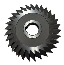 Toolmex 6" x 3/4" x 1-1/4" HSS Double Angle Milling Cutter 60 Deg