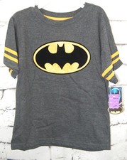 KWC-Batman Boys T-shirt Gray and yellow Batman emblem
