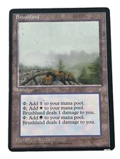 MTG Brushland Ice Age Moderate Play MP Regular Vintage Old School Magic
