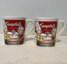 Set Of 2- 2000 Campbell Soup Large Mugs By Westwood Campbell’s Kids