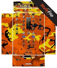 Pioneer DJM-S3 Skin  Orange Camo  Protective Decal  StyleFlip Skins