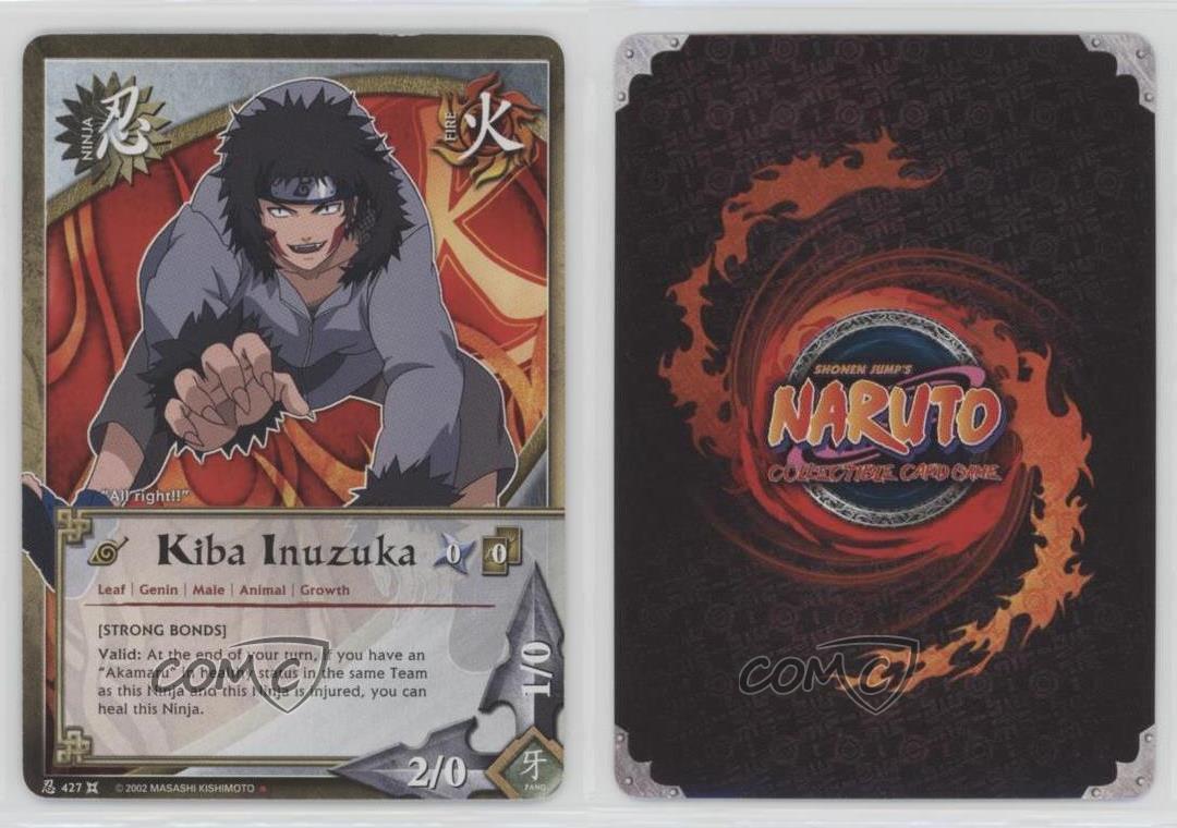 2008 Naruto Collectible Card Game The Chosen Unlimited Kiba Inuzuka 