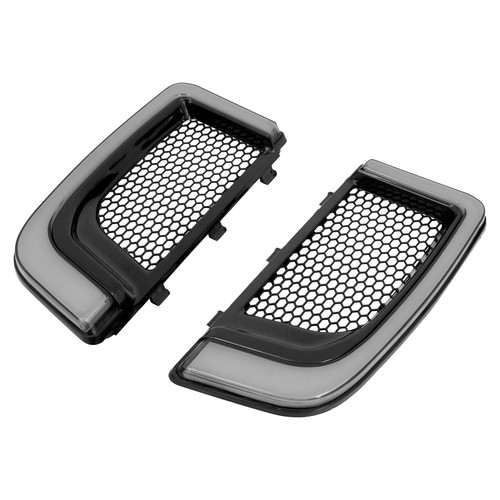 Fairing Lower Grills LED Turn Signal For Harley Touring Road Electra Glide 14-23 - Picture 5 of 13