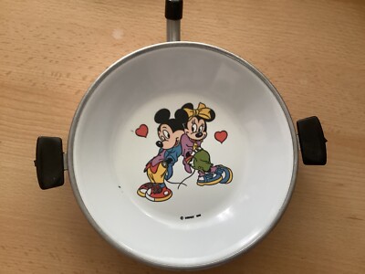 Sixties Disney Warmwasser Warmhalten Speiseteller,  hotwater plate Mickey mouse