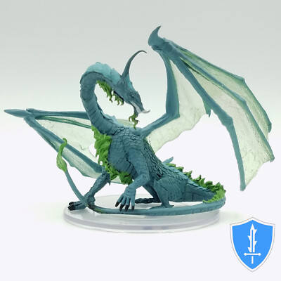 Young Moonstone Dragon - Fizban's Treasury of Dragons #26 D&D Icons Realms Huge