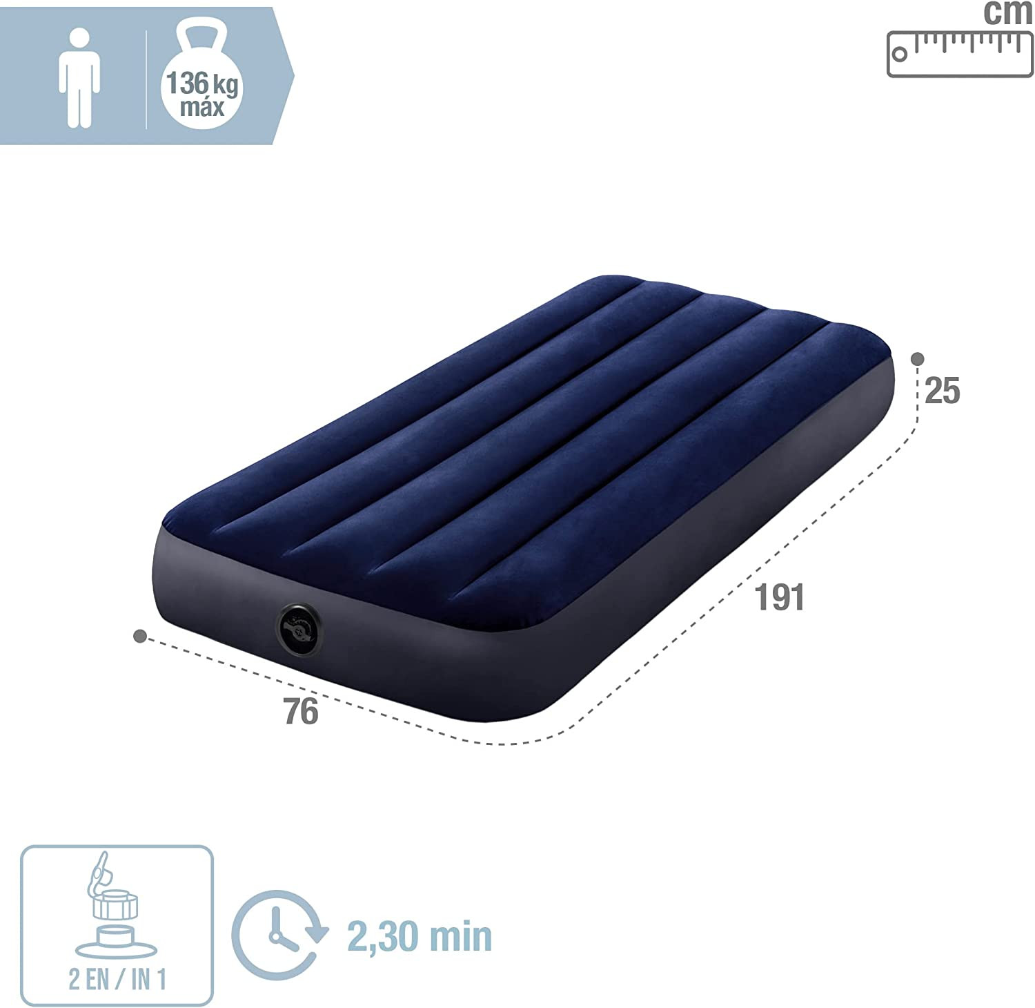 matelas gonflable intex classic – vue détaillée
