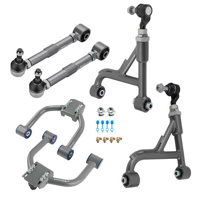 Front Rear Upper Camber Control Arms & Toe Arm for Lexus IS300 2001-2005 6PC Set
