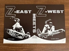 Original Vtg JAY ADAMS Darren Ho Z-Flex Z-Boys Dogtown Skateboard Poster 1970’s