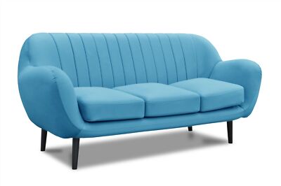 Sofa Designersofa ADAMO 3-Sitzer in diversen Stoff und Farbvarianten
