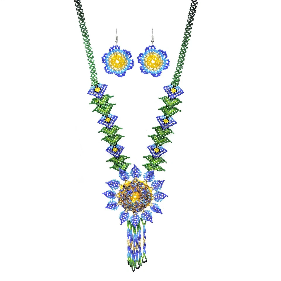 Collar Hecho a Mano Semilla Cuentas Estilo Americano Buen Collar Boho Cuentas Collar Foto 3 de 4