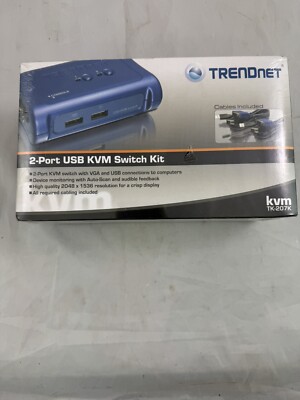 TRENDnet 2-Port Switch Kit TK-207K- Sealed In box