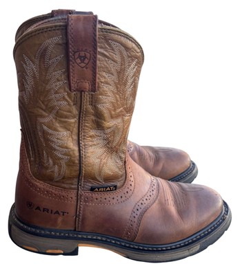 Ariat Workhog H2O Waterproof Work Boot Pull On 8 D Mens Work-SOFT TOE