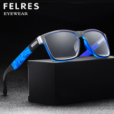 Photochromic Sport Magnifying Eyeglasses Men Square Change Color Reading Glasses