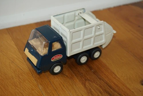 Vintage Tonka 5" Garbage Dump Truck Blue Metal