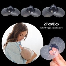 2Pcs Silicone Nipple Shields Breastfeeding Protector Nursing Anti Bite Shield
