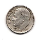 1961 P Roosevelt Dime 10c - 90% Silver US Coin Circulated FREE SHIPPING