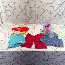 JCPenney Carters Vintage Baby Clothes Lot 0-12M Multicolor Denim Corduroy Retro