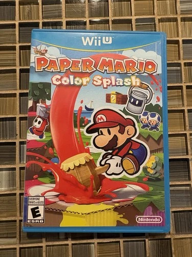 Nintendo Paper Mario: Color Splash Nintendo Wii U RPG w/ Manual, Case, Disc