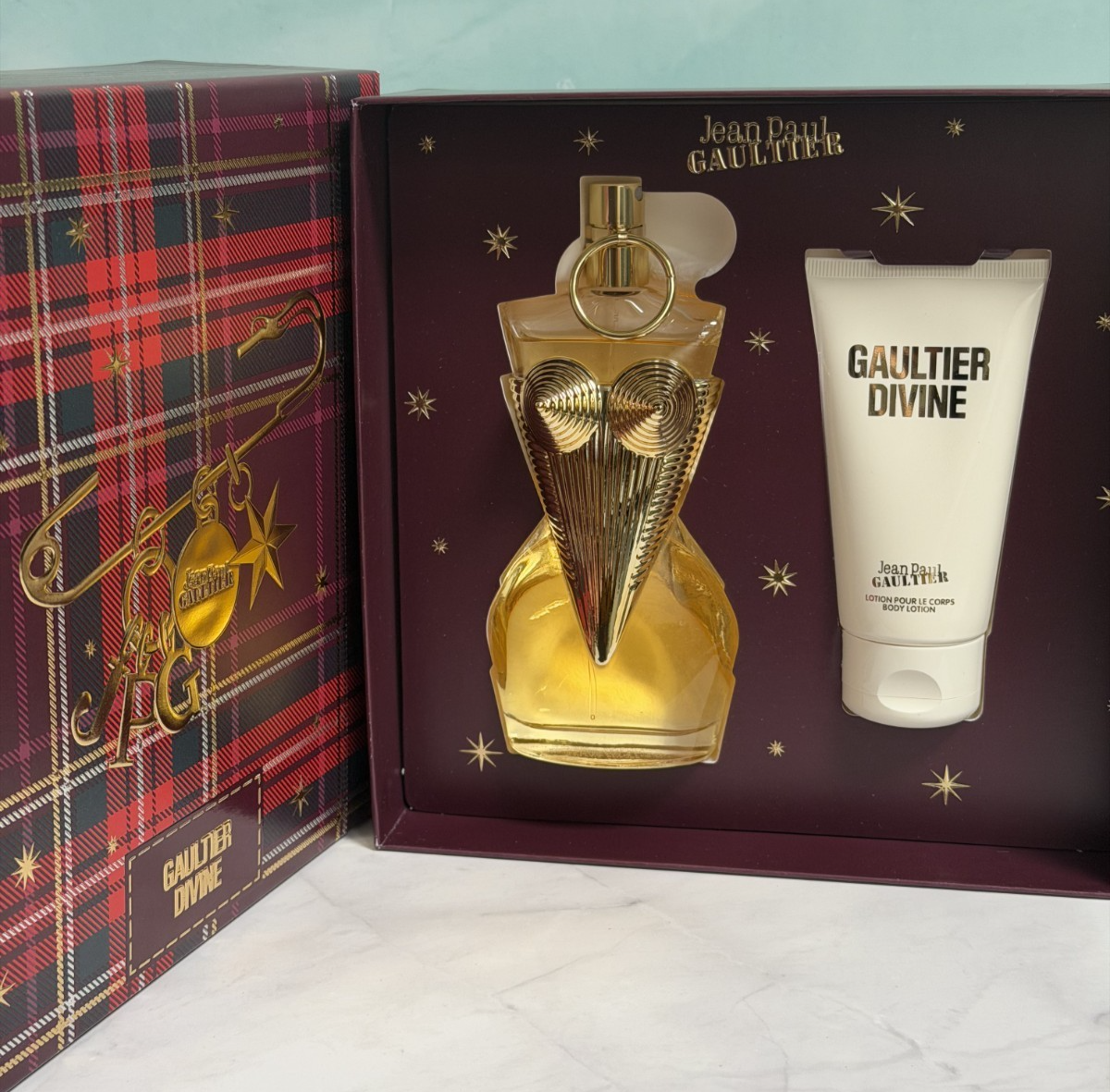 Jean Paul Gaultier Divine EDP Spray 100ml + 75ml Lotion Gift Set RRP £139 Free🚚