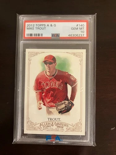 Mike Trout, 2012 Topps Allen & Ginter, PSA 10 Gem Mint, Second Year, HOF'er