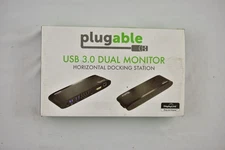 Plugable UD-3900H USB 3.0 6-Port Dual Monitor Horizontal Docking Station