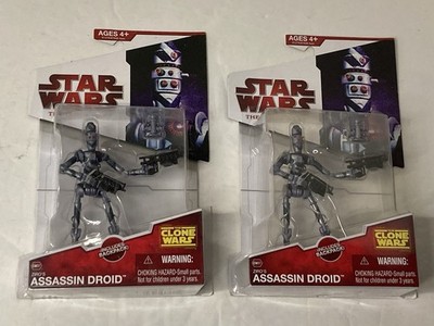 Star Wars The Clone Wars Ziro s Assassin Droid Action Figure CW37 Hasbro 2009