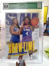 SLAM MAGAZINE FLAU'JAE JOHNSON ANGEL REESE LSU SHOWTIME TOUR SIGNED CGC SEATTLE