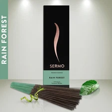 Sermo Premium 24 Incense Sticks Hand Rolled Calming (Rain Forest)