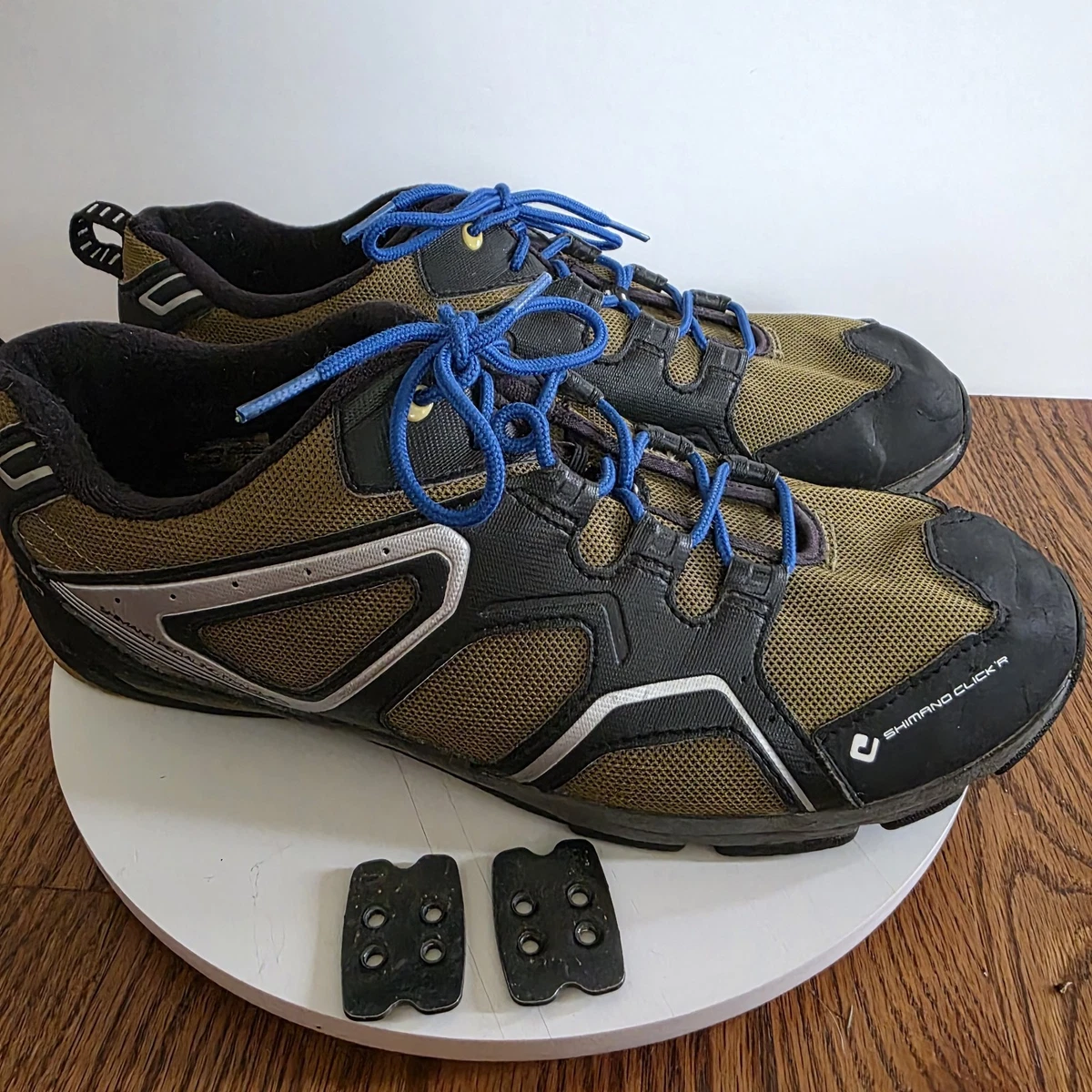 Shimano Click\'R Cycling Shoes Mens Sz 8/9 EU 43 Black & Green Bicycle Sport Shimano Men main image 3