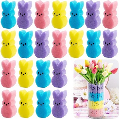 Watayo 60 Pcs Easter Decoration Sponge 2.4 x 1.2 x 0.8 inch, Bunny-60pcs
