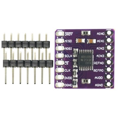 ADS1220 24 Bit ADC Converter Module SPI I2C Low Power AnalogtoDigital