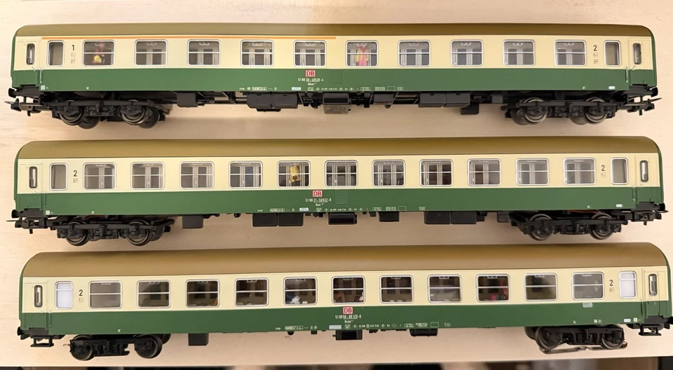 Saxony Models 1:87 H0 Express Train Car Set Halberstädter DB in Original Packaging for AC - Image 2 of 4