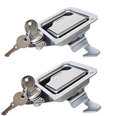 2Pcs Trailer Paddle Door Latch Handle Rv Truck Tool Box Lock Tool Box Latches