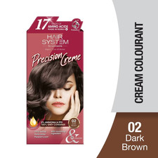 HAIR SYSTEM Hair Cream Colourant 02 Dark Brown 1s