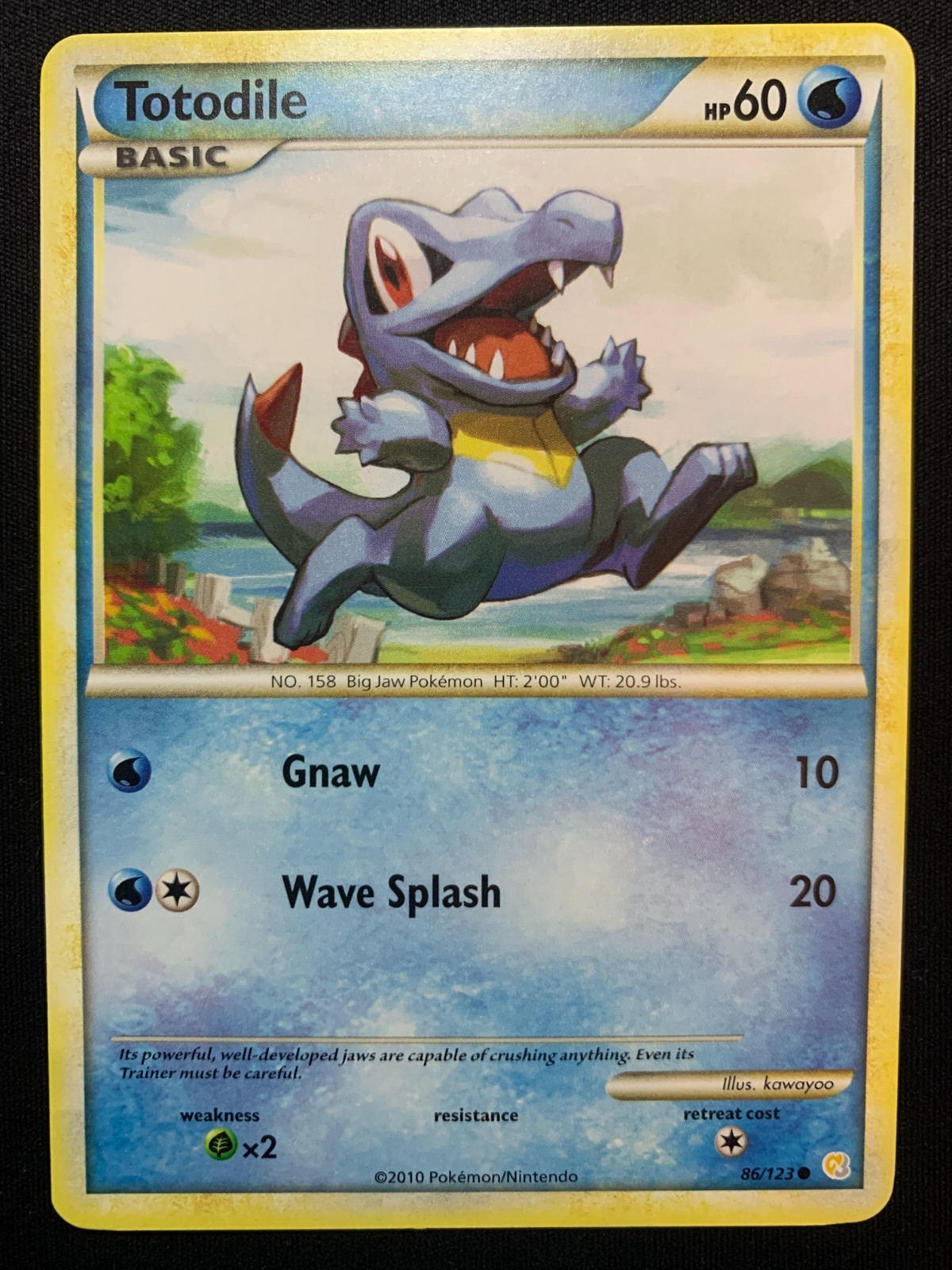 TOTODILE - 86/123 - HEARTGOLD & SOULSILVER - POKEMON CARD - LP