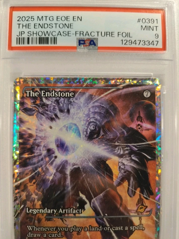 PSA The Endstone 0391 Fracture Foil Showcase EOE English Grade Mint 9 Low Pop - Image 3 of 4