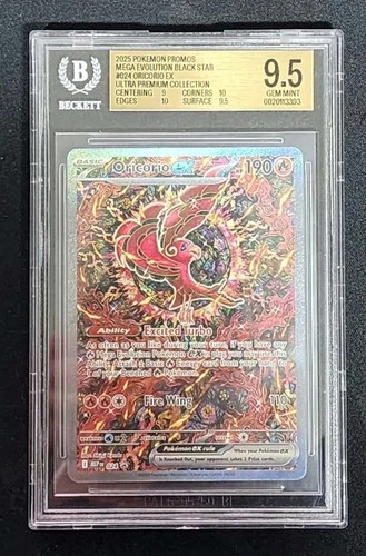 Pokemon Oricorio Ex 024 Mega Evolution Black Star Promo BGS 9.5