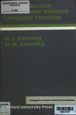 Introduction to Computer Assisted Language Teaching. Varios, Autores: