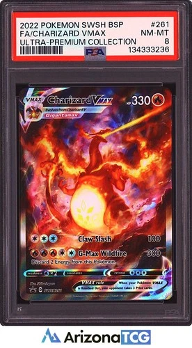 Pokemon 2022 Charizard VMAX SWSH261 Ultra Premium Collection Promo PSA 8