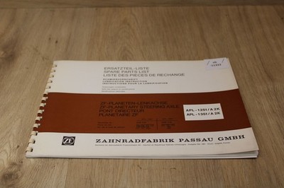 ZF APL-1251/A2K Ersatzteilliste   1981 xb11322