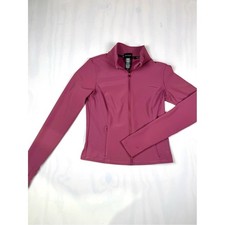 Spyder Active Pink Full Zip Athletic Jacket Thumbhole Performance Layer S