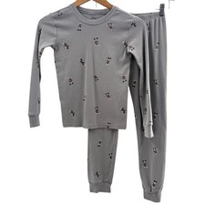 Disney X Janie and Jack Kid  s Mickey Mouse Pajama Set 100 Cotton Gray Size 10