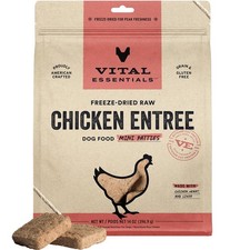 Freeze Dried Dog Food, Raw Chicken Mini Patties Complete Meal or Topper H...