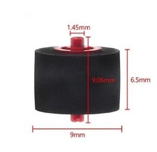 5PCS 9 6.5 1.45mm Pinch Roller Wheel Tape Recorder Rubber Pressure Belt Pulley