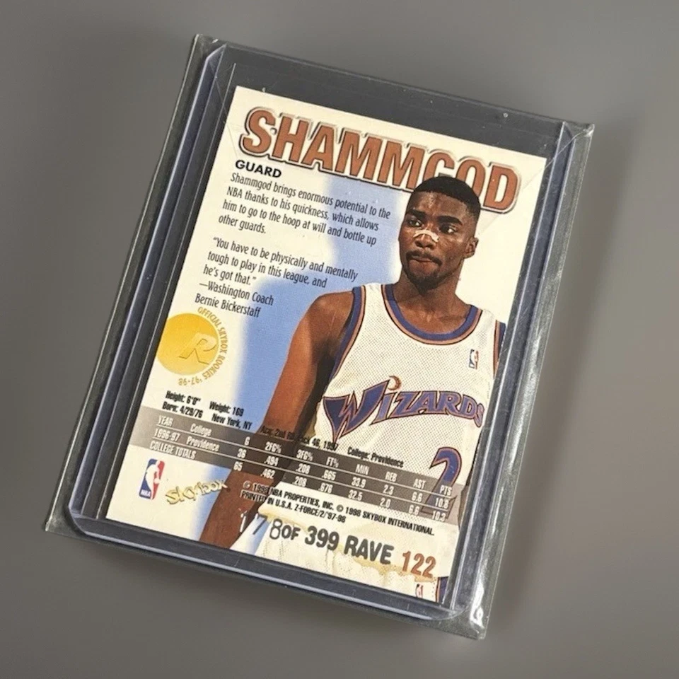 1997 Skybox Z-Force God Shammgod Rave /399 - Image 2 of 2