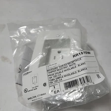 Bryant Electric RR1510W Box Mount 1-Gang Recessed TV Connection 1 Gang, White 